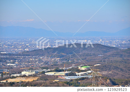 View from Iwasuyama Observatory, Seto City, Aichi Prefecture 123929523