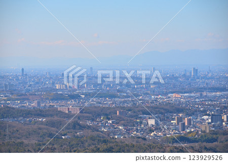 View from Iwasuyama Observatory, Seto City, Aichi Prefecture View from Iwasuyama Observatory, Seto City, Aichi Prefecture 123929526