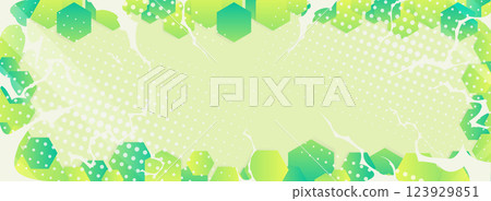 Pong geometric green gradient background pattern frame 123929851