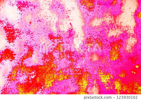 Metal sheet rusty faded texture. Peeling old paint. Background from a steel plate.  123930102