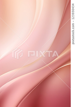 Light pale tender peach pink beige white silk satin fabric. Elegant luxury abstract background for design. Color gradient. Lines. Curtain. Drapery. Soft folds. Gentle. Template. Baby birthday, newborn 123930434