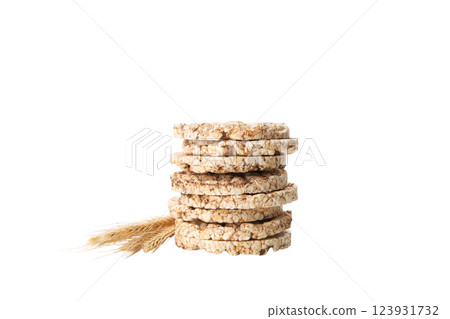 PNG, diet rice bread, isolated on white background. PNG, diet rice bread, isolated on white background. 123931732