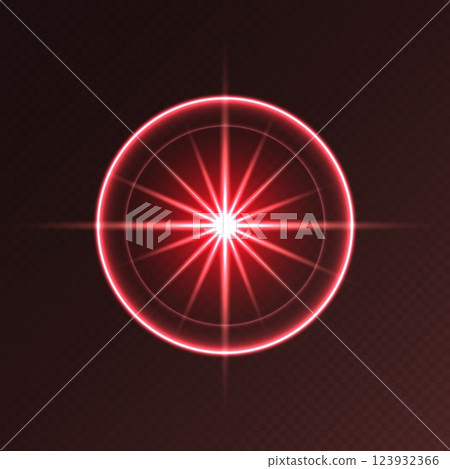 Red light flare, glowing shiny sparkle, lens flare effect, bright glimmering glare. Red light flare, glowing shiny sparkle, lens flare effect, bright glimmering glare. 123932366