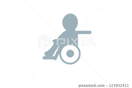 輪椅象形圖 輪椅象形圖 123932411