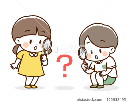 放大鏡_孩子看問號 123932495