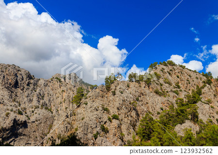 View of the Taurus mountains in Antalya province, Turkey 123932562