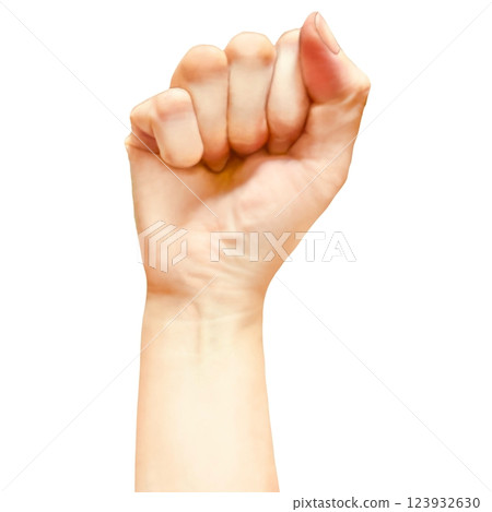 Clenched fist hand stock photo 123932630