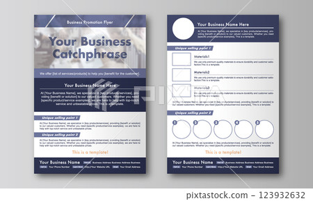 Modern business flyer/catalog template Modern business flyer/catalog template 123932632