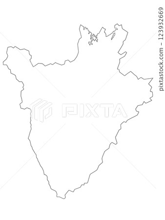 蒲隆地空白地圖 蒲隆地空白地圖 123932669