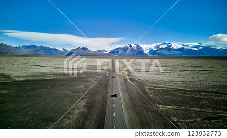 Iceland's Endless Road - a spectacular road through glaciers and wilderness 123932773