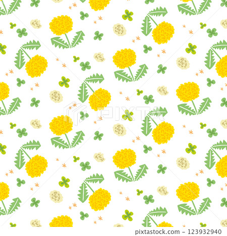 蒲公英插圖圖案 123932940