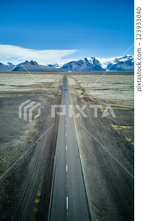 Iceland's Endless Road - a spectacular road through glaciers and wilderness 123933040