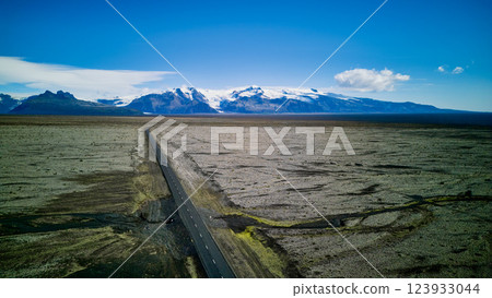 Iceland's Endless Road - a spectacular road through glaciers and wilderness 123933044