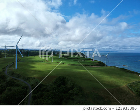 Windmills in Tomamae, Hokkaido Windmills in Tomamae, Hokkaido 123933396
