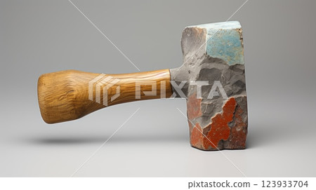 Rubber hammer. Generative AI 123933704