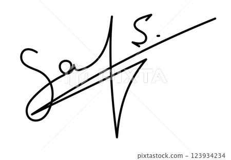 Stylish Black Signature. Fake autograph samples. Elegant Handwritten Autograph, Digital Ink Signature, Isolated on Transparent Background for examples of documents, certificates and contracts 123934234