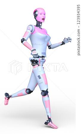 Female robot 123934395