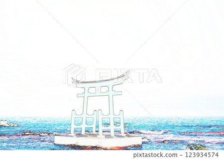 色調柔和的「北海道豐崎金比羅神社」插圖 123934574