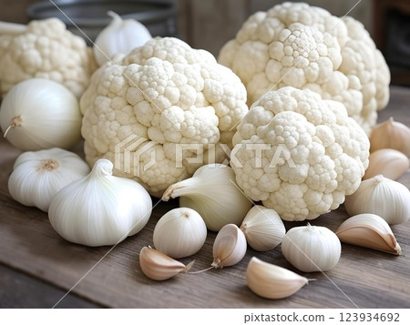 White vegetables ② 123934692