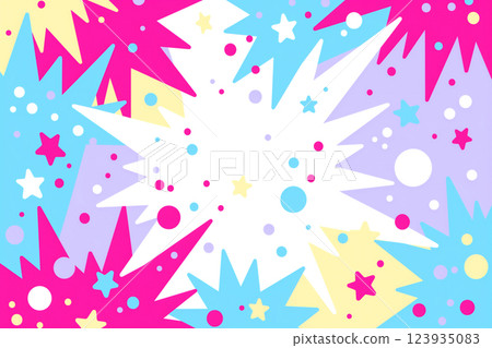 Pop colorful explosion effect background Pop colorful explosion effect background 123935083