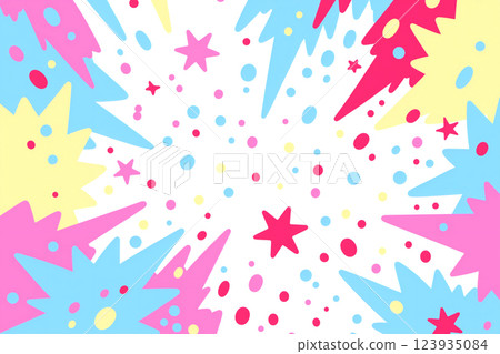 Pop colorful abstract background Pop colorful abstract background 123935084