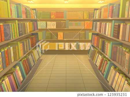 DVD rental shop background illustration 123935231