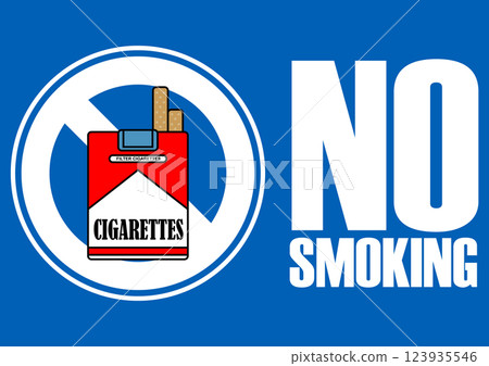 招牌插圖 - 禁止吸煙 - 123935546