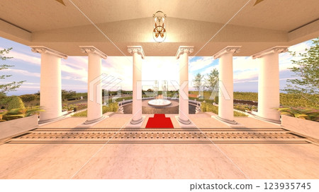 宮殿庭院 123935745