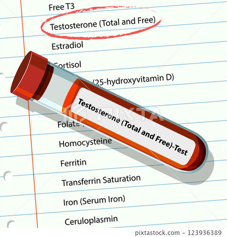 Medical Blood Test Illustration Medical Blood Test Illustration 123936389