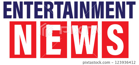 Bold Entertainment News Banner Design 123936412