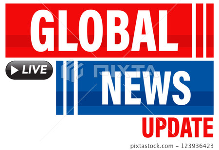 Global News Update Vector Illustration 123936423