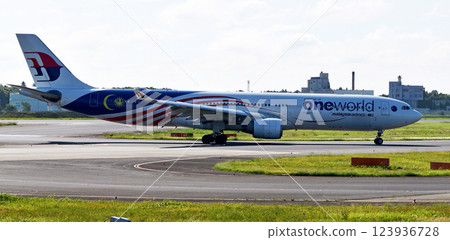 Malaysia Airlines A330 Narita Juyosan taxiing Malaysia Airlines A330 Narita Juyosan taxiing 123936728