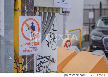 No littering sign, warning, caution No littering sign, warning, caution 123937551