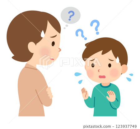 患有發展障礙、無法好好表達自己想說的話的兒童 123937749