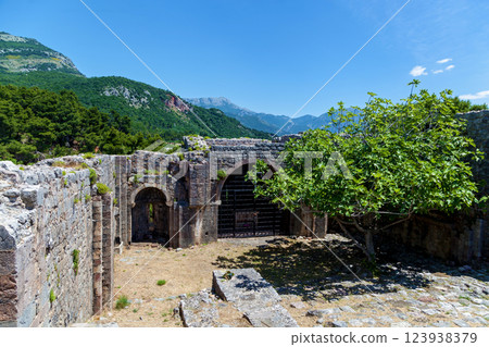 The remains of an old fortress The remains of an old fortress 123938379