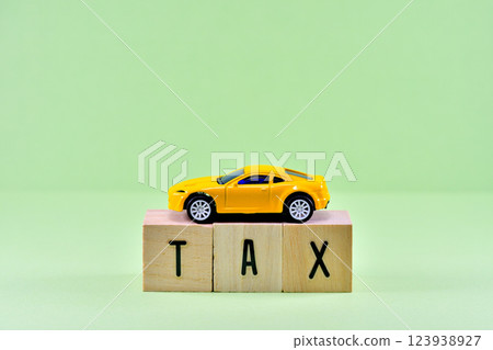 Image of tax on car Image of tax on car 123938927