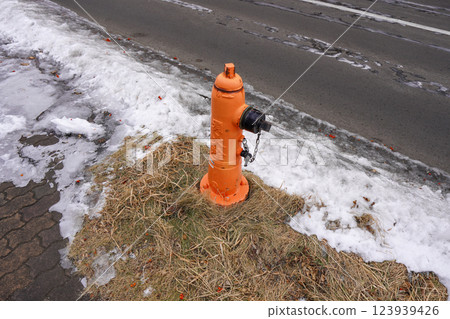 Fire hydrant in Kushiro City Fire hydrant in Kushiro City 123939426