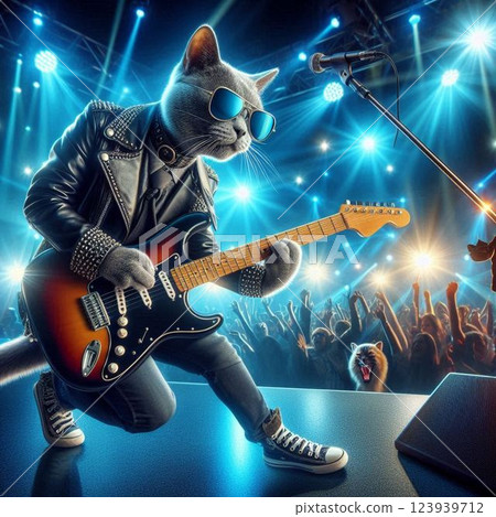 Cat band activities! Cat music activities! 123939712
