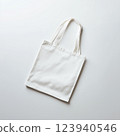 白色背景中的普通手提袋 123940546