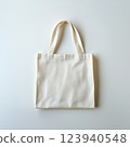 白色背景中的普通手提袋 123940548