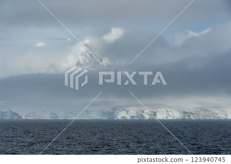 Antarctic landscape near Brabant Island Antarctic landscape near Brabant Island 123940745