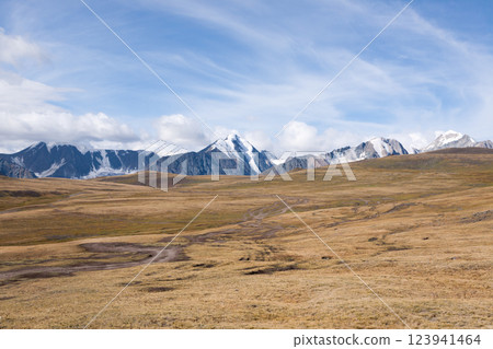 Altai tavan bogd national park landscape, Mongolia Altai tavan bogd national park landscape, Mongolia 123941464