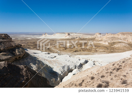 Beautiful Mangystau landscape, Kazakhstan. Bozzhira valley view 123941539