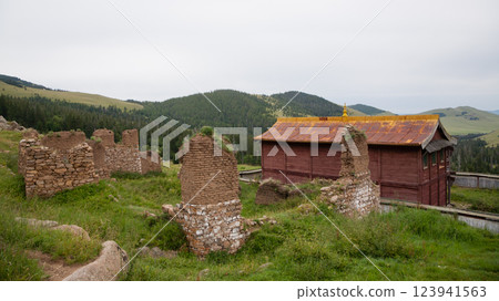 Manjusri monastery back view, Mongolia Manjusri monastery back view, Mongolia 123941563