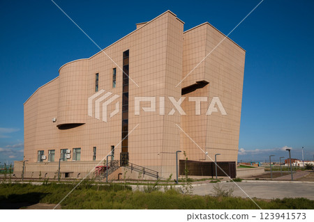 Dalanzadgad city buildings view, Mongolia 123941573