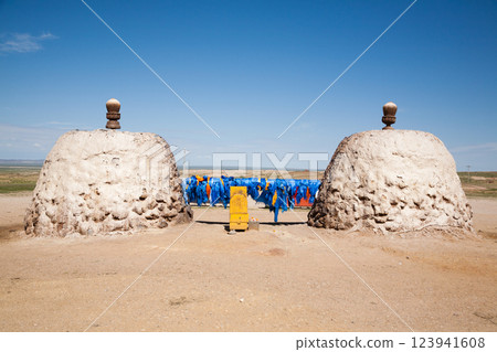 Sajnsand buddhist monastery, Gobi region,Mongolia. Khamariin Khiid Monastery 123941608