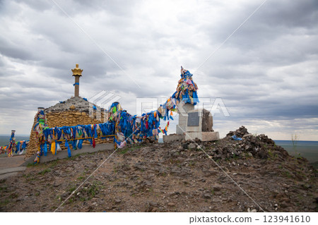 Sajnsand buddhist monastery, Gobi region,Mongolia. Khamariin Khiid Monastery 123941610