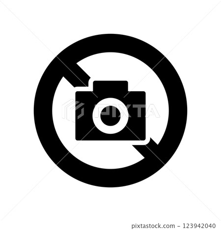 禁止攝影圖示說明 123942040