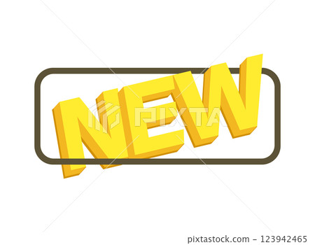 New banner icon in flat style. Arrivals shop vector illustration on isolated background. Fresh product sign business concept. New banner icon in flat style. Arrivals shop vector illustration on isolated background. Fresh product sign business concept. 123942465