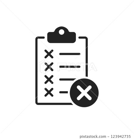 Clipboard with checklist icon in flat style. Planning and organization of work vector illustration on isolated background. Document sign business concept. Clipboard with checklist icon in flat style. Planning and organization of work vector illustration on isolated background. Document sign business concept. 123942735